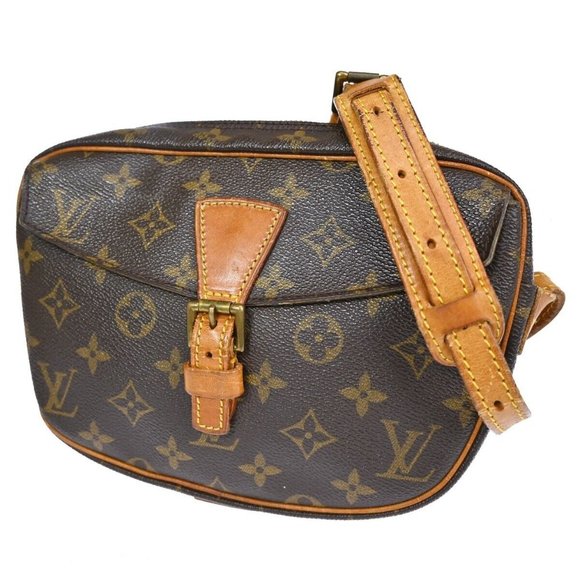 LOUIS VUITTON Jeune Fille PM Shoulder Bag Monogram Leather Brown - Picture 1 of 16
